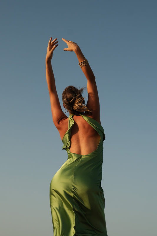 The Jade Mirage Dress by June