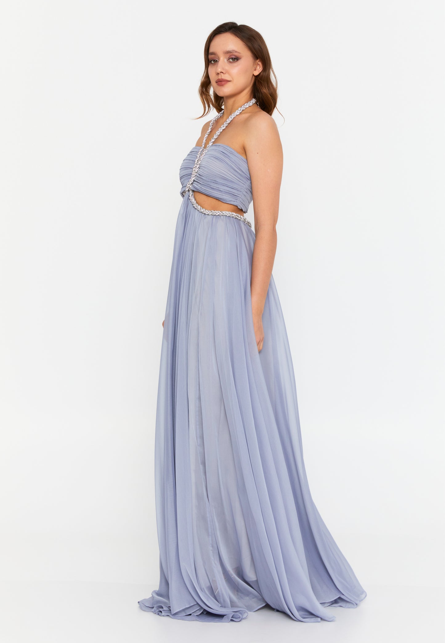 “Serene” – Sleeveless Chiffon Maxi Dress