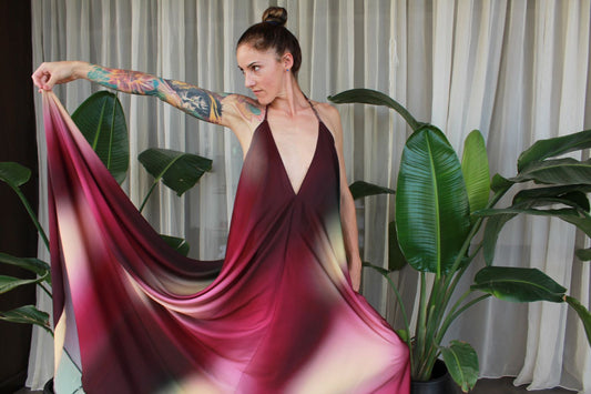 Crimson Bloom Dress by June